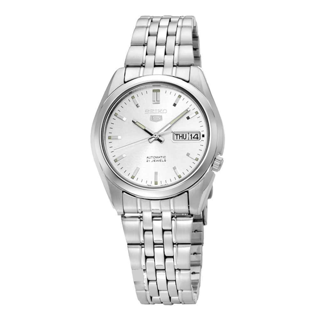 Seiko 5 Silver White