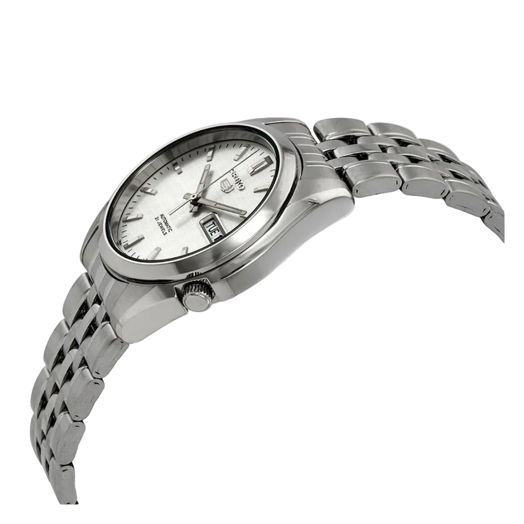 Seiko 5 Silver White
