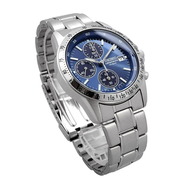 Seiko Spirit Blue Chronograph