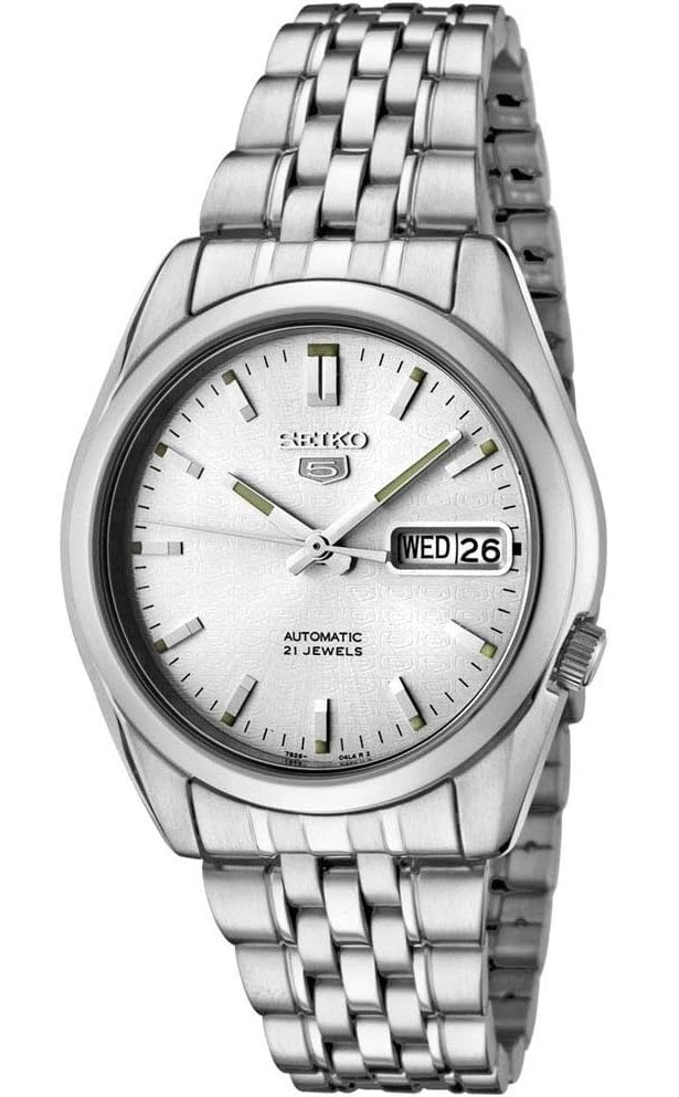 Seiko 5 Silver White