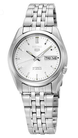 Seiko 5 Silver White