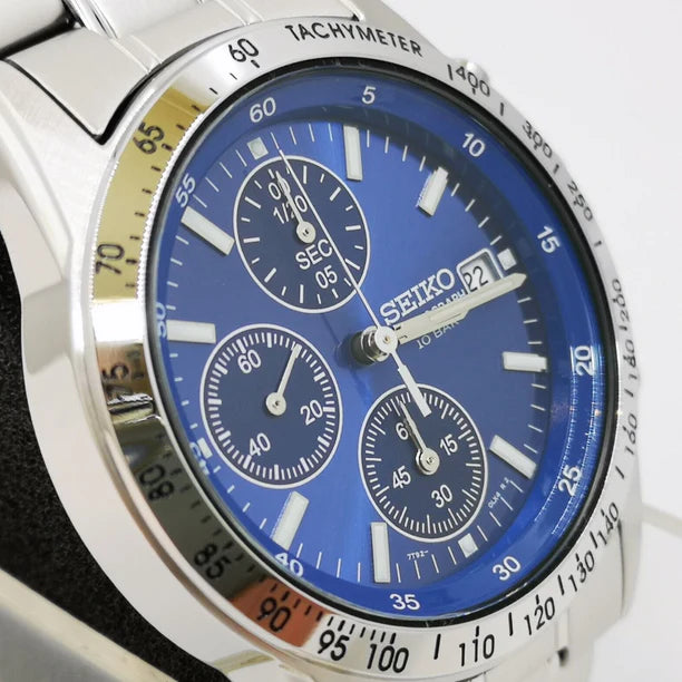 Seiko Spirit Blue Chronograph