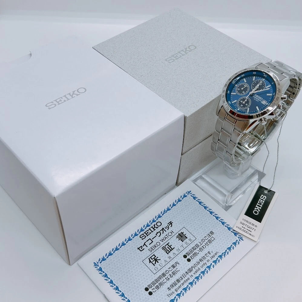 Seiko Spirit Blue Chronograph