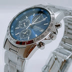 Seiko Spirit Blue Chronograph