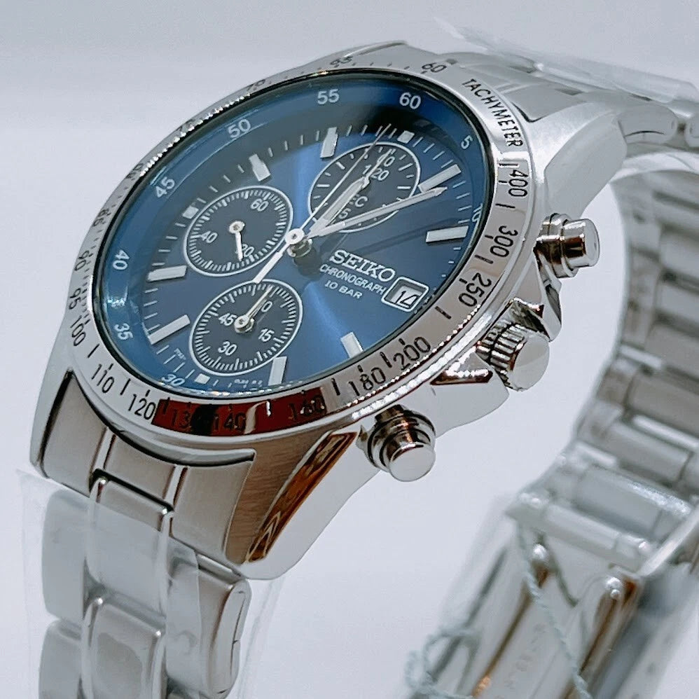 Seiko Spirit Blue Chronograph