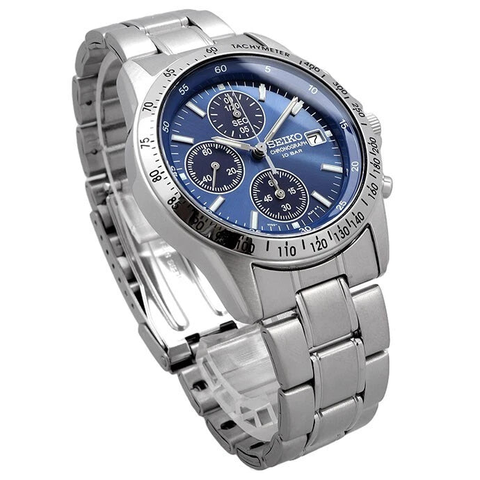 Seiko Spirit Blue Chronograph
