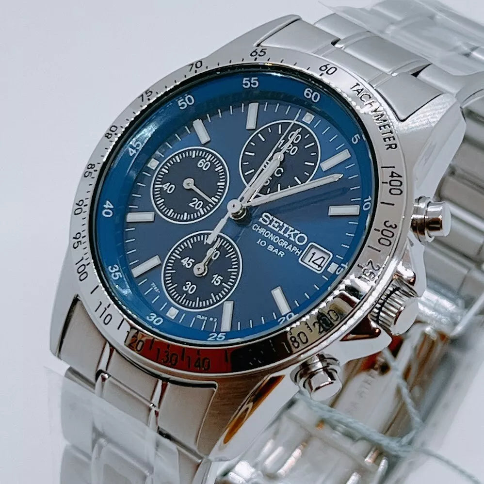 Seiko Spirit Blue Chronograph