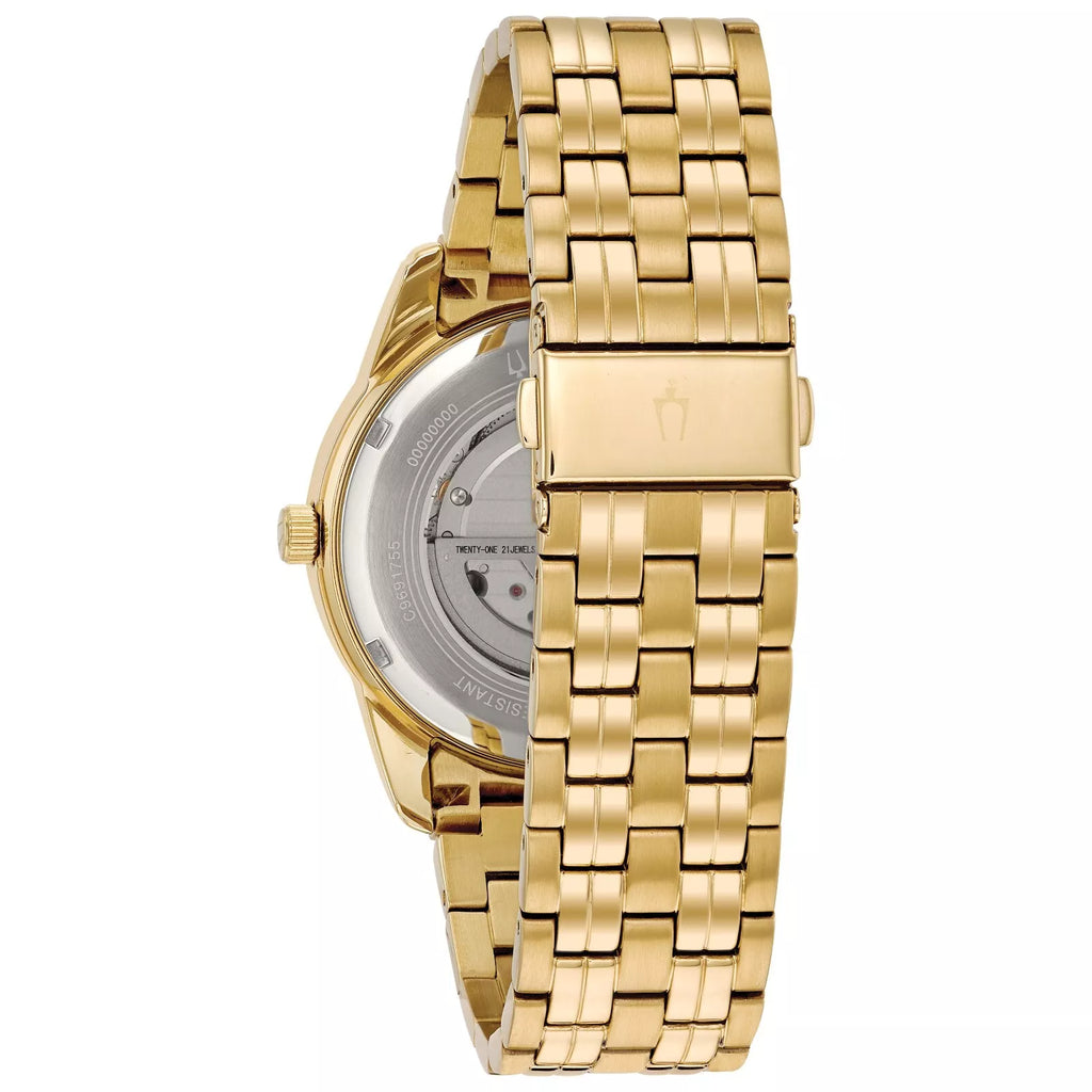 Bulova Classic Open Heart Gold