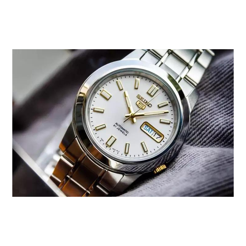 Seiko 5 White Dial