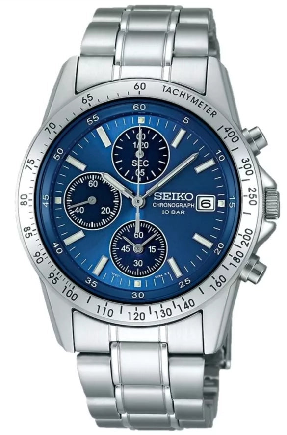 Seiko Spirit Blue Chronograph